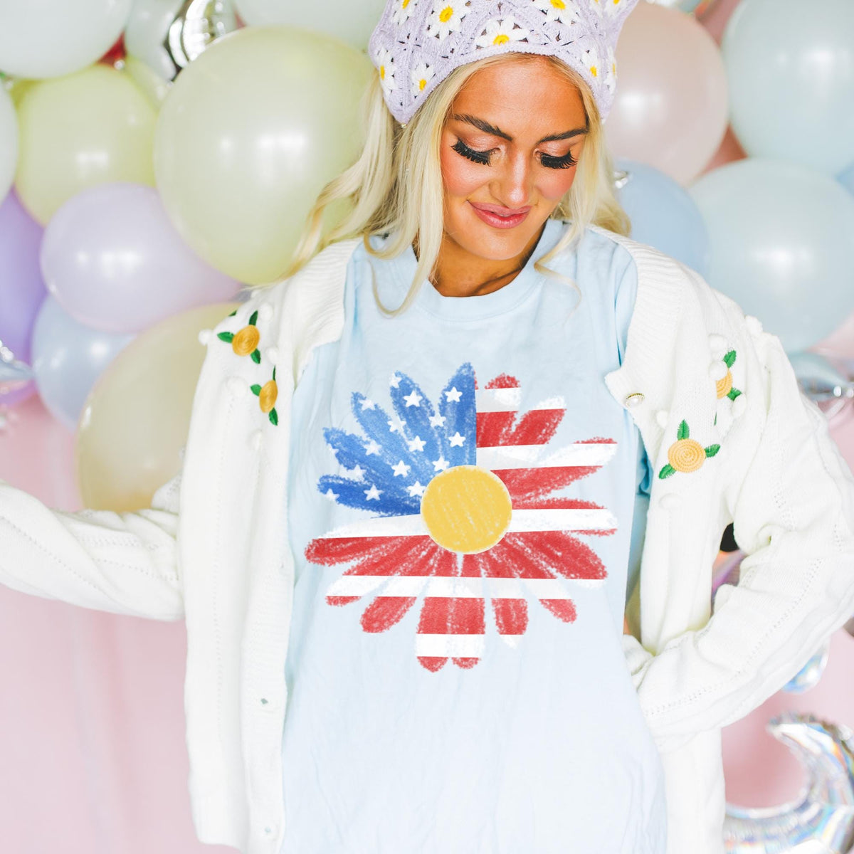 Daisy July 4th Shirt July 4th Tee Independence Day Shirt TShirt Usa Patriotic Tee 4th of July Party TShirt Trendy Usa Celebration Graphic Tee – Warm & Stylish · Perfect For Daily Wear