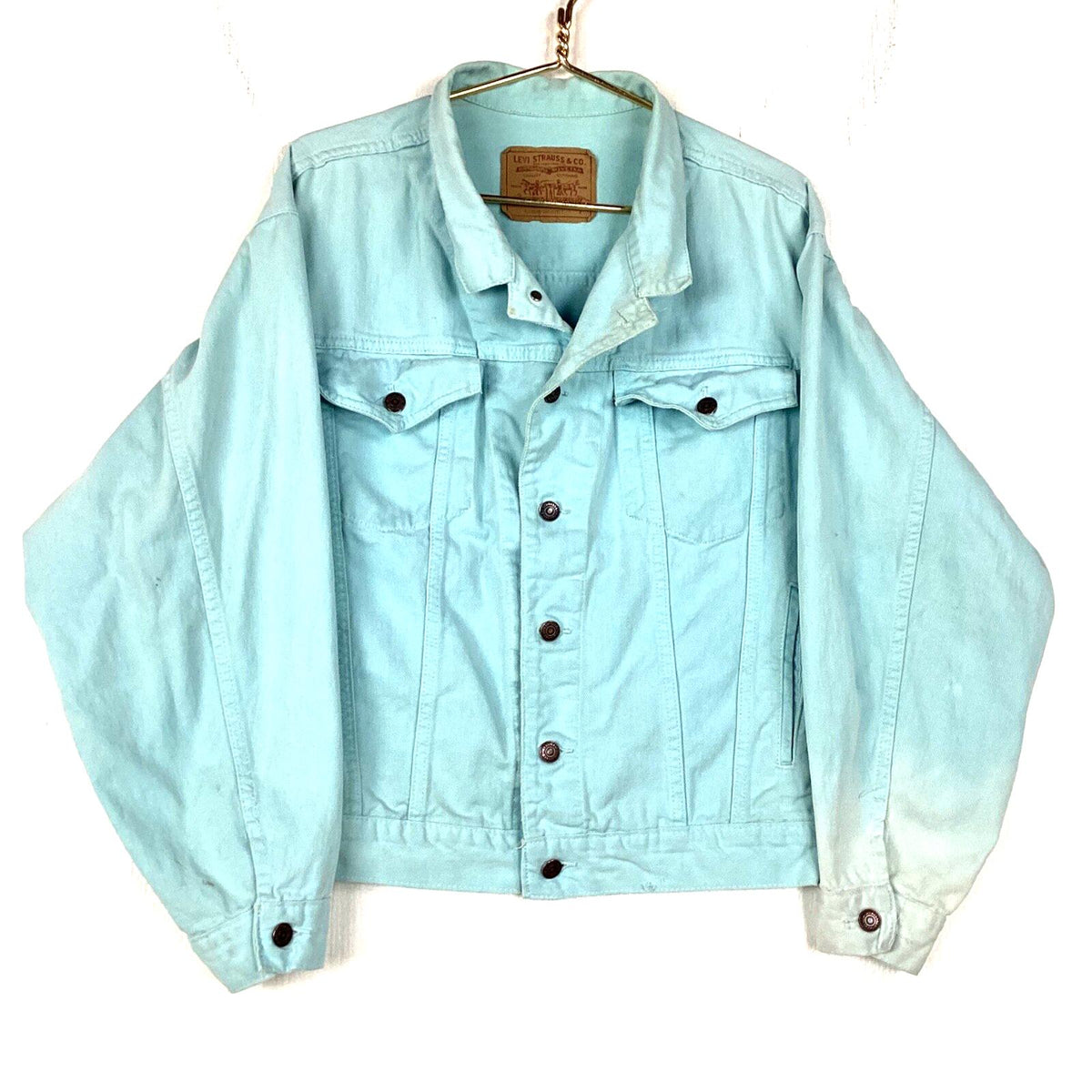 Vintage Levis Denim Jean Jacket Size Medium Blue Button Up Long Sleeve Graphic Tee – Easygoing Wear · High-Quality Print
