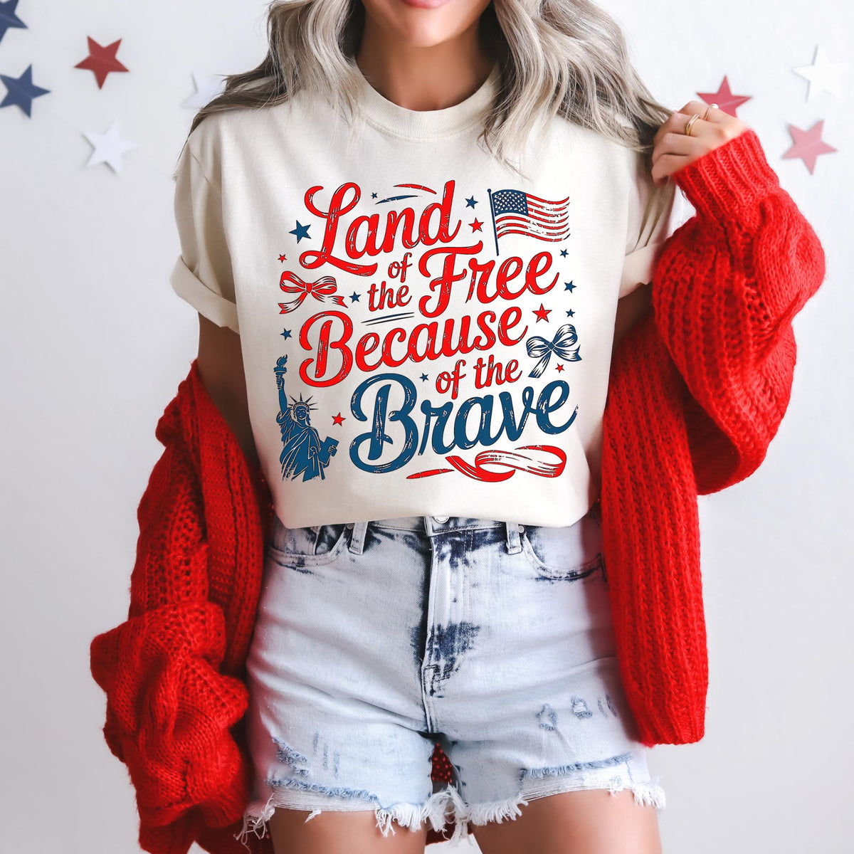 Land of the Free Shirt July 4th Tee Independence Day Shirt TShirt Usa Patriotic Tee 4th of July Party TShirt Trendy Usa Celebration Graphic Tee – Warm & Stylish · Top Pick For Any Outfit