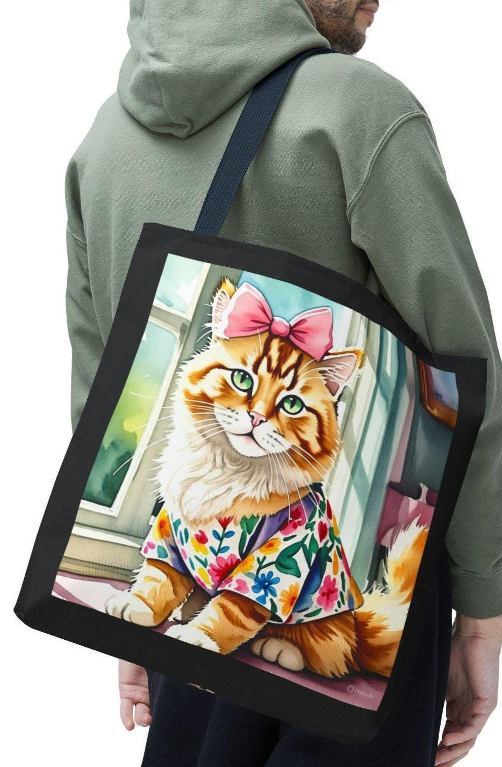 Cat Wildflower Coquette Bow Tie Tote Bag Cat Lover Gift Floral Tote Cute Cat Bag Wildflower Tote Bow Tie Tote Animal Print Bag Tote Bag – Premium Graphic · Must-Have Style