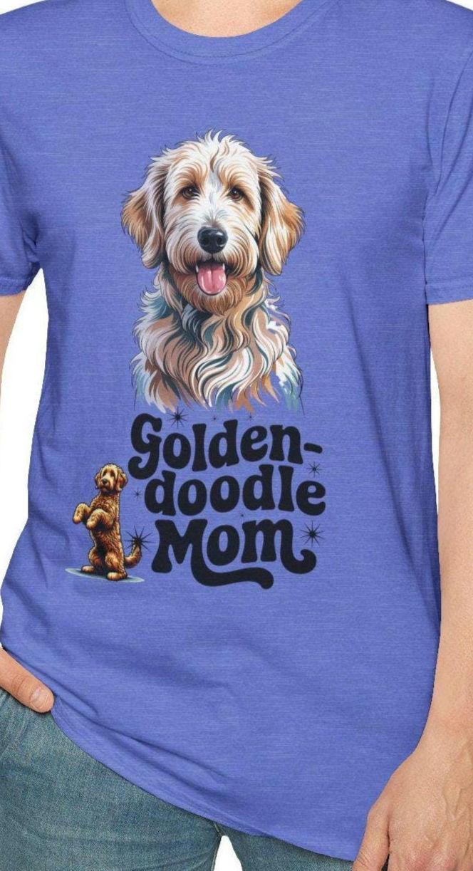 Golden Doodle Mom T Shirt Dog Lover Gift Pet Parent Tee Cute Animal Shirt Animal Lover Apparel Casual Wear Graphic Tee – Bold Style · Trending Graphic Apparel
