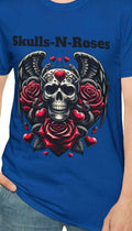 Skulls N Roses Graphic T Shirt Gothic Apparel Edgy Fashion Alternative Gift Rock Roll Tee Festival Wear Casual Comfort Graphic Tee – Warm & Stylish · Top Pick For Any Outfit