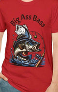 Big Ass Bass fisherman T Shirt Funny Angler Tee Fishing Giftbass fish Shirt Fishing Outdoor Gear gift for Fishermen Largemouth bass Graphic Tee – Aesthetic Look · Top Pick For Any Outfit