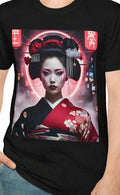 Japanese Geisha T Shirt Vintage Asian Art Unisex Softstyle Tee Perfect for Festivals Gifts Casual Wear Japan art street wear Graphic Tee – Premium Graphic · High-Quality Print