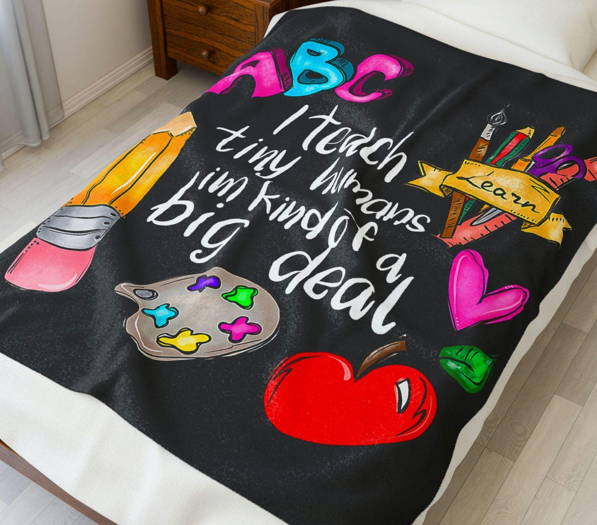 Teacher Appreciation Velveteen Plush Blanket Cozy Gift for Educators Classroom Decor Best Teacher Gift Back to School Graphic Tee – Warm & Stylish · Perfect For Daily Wear