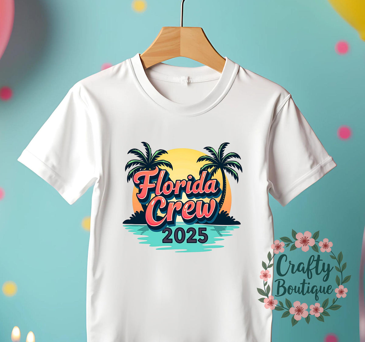 Florida Crew 2025 T Shirt Matching Vacation Tshirts Holiday Top Family Trip Matching Tshirts Kids Holiday Outfit Summer Tee 1371 Graphic Tee – Fan Favorite · Must-Have Style
