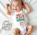 My First Holiday Baby Grow 1st Holiday Baby Vest Personalised Baby Gift Kids 1st Holiday Tshirt Summer Outfit Baby Boy Gift 1375 Graphic Tee – Premium Graphic · Perfect For Daily Wear