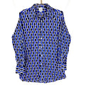 Vintage 198039s Long Sleeve Button Up Shirt Size Medium Blue Graphic Tee – Warm & Stylish · Trending Graphic Apparel