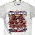 Vintage San Francisco 49ers Caricature Salem Tshirt Medium Nfl Super Bowl 90s Graphic Tee – Bold Style · Great Gift For Fans