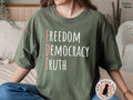 FDT Anti Trump Shirt Freedom Democracy Truth Shirt Subtle Political Activist Tee Anti MAGA Protest Shirt Anti Trump Funny Feminist T Shirt Graphic Tee – Aesthetic Look · Great Gift For Fans