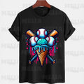 Baseball Ice Cream Cone PNG Design for T Shirt Sublimation Fun Sports Graphic Tee Digital Download PNG for Custom Apparel Gifts Graphic Tee – Aesthetic Look · Great Gift For Fans
