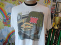 Domo Kun Eating Hamburger T Shirt XL Japan Y2K Animation Graphic Tee – Warm & Stylish · Must-Have Style