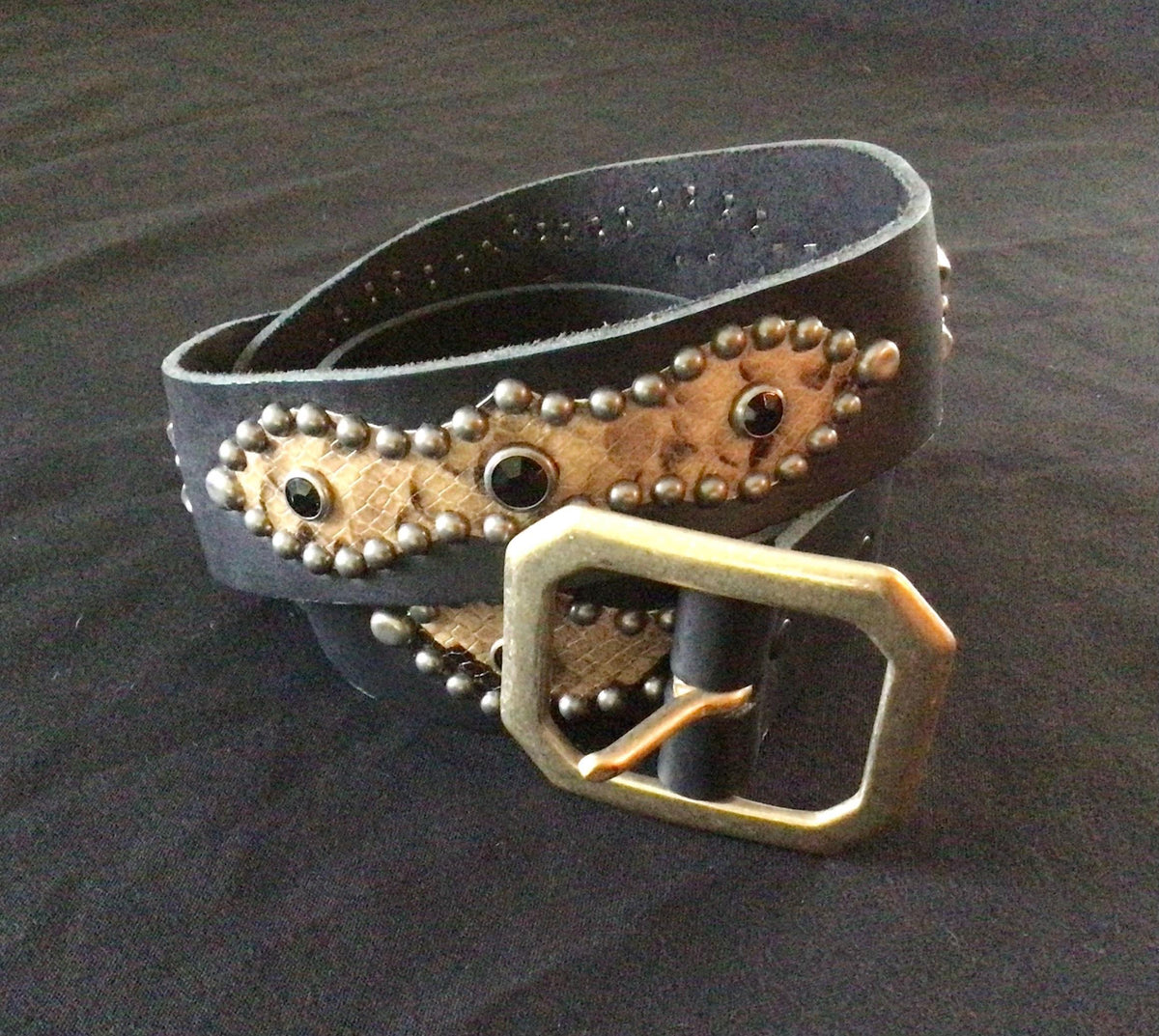 j055 194039s style black leather silver studded rockabilly western biker belt with brown snake skin 40quot waist Graphic Tee – Fan Favorite · Must-Have Style