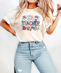 USA Teacher Shirt 4th of July Tee Patriotic Teacher T shirt Red White Blue Teacher Gift Independence Day School Shirt Graphic Tee – Everyday Comfort · Great Gift For Fans