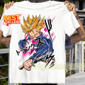 Vintage 90s Design shirt Trunks Super saiyan 90s Anime Hero Vibes Legendary Saiyan Fighter With Sword Gildan Anime Tshirt Graphic Tee – Warm & Stylish · Great Gift For Fans