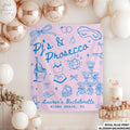 Pj39s and Prosecco Bachelorette Party Banner Champagne Slumber Part Photo Backdrop Decoration Custom Bach Tapestry Spa Bridal Shower Banner Graphic Tee – Fan Favorite · High-Quality Print