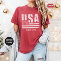 Patriotic Tee American Flag Shirt July 4th Comfort Colors Top USA Independence Day Unisex GarmentDyed Tshirt Red White Blue Tee Graphic Tee – Fan Favorite · Must-Have Style