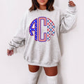 Personalized Fourth of July Shirt Monogrammed Shirt USA shirt Independence Day 4th of July Shirt July 4th Sweatshirt Sweatshirt – Premium Graphic · Great Gift For Fans