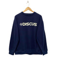 Vintage Discus International Navy Blue Pullover Crewneck Sweatshirt Medium Sweatshirt – Everyday Comfort · Trending Graphic Apparel