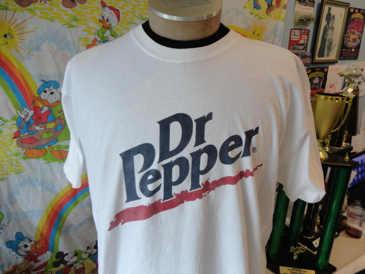vintage Dr Pepper White Tee Soda Pop T Shirt XL Graphic Tee – Feel-Good Design · Perfect For Daily Wear