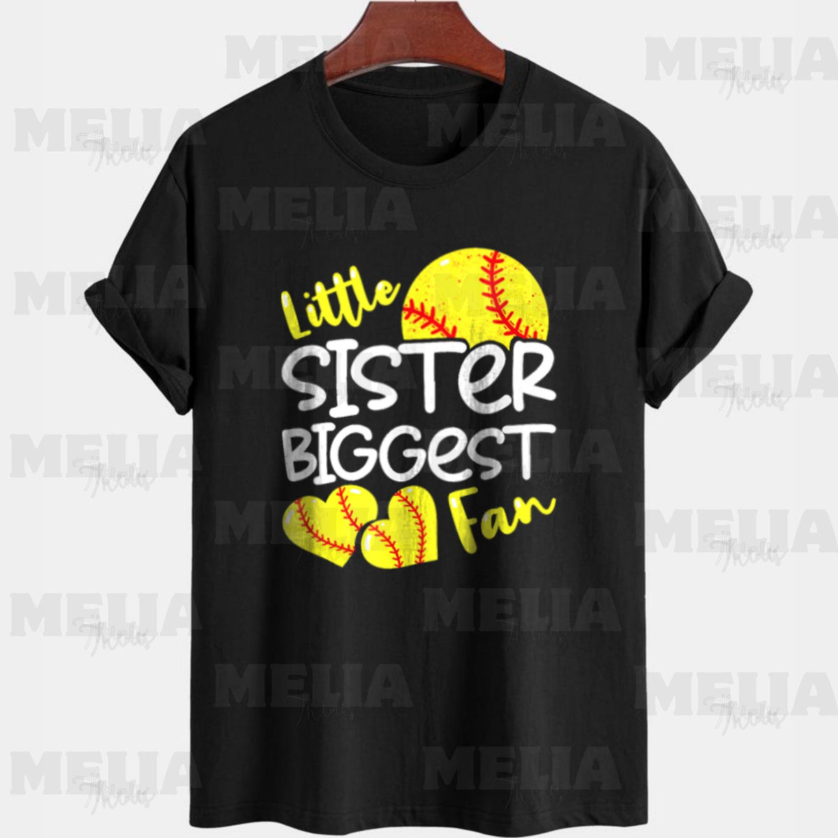 Softball Little Sister PNG Design Biggest Fan Digital Print Clipart for Girls T Shirt Sublimation Graphic for DIY Crafts Apparel Graphic Tee – Feel-Good Design · Top Pick For Any Outfit