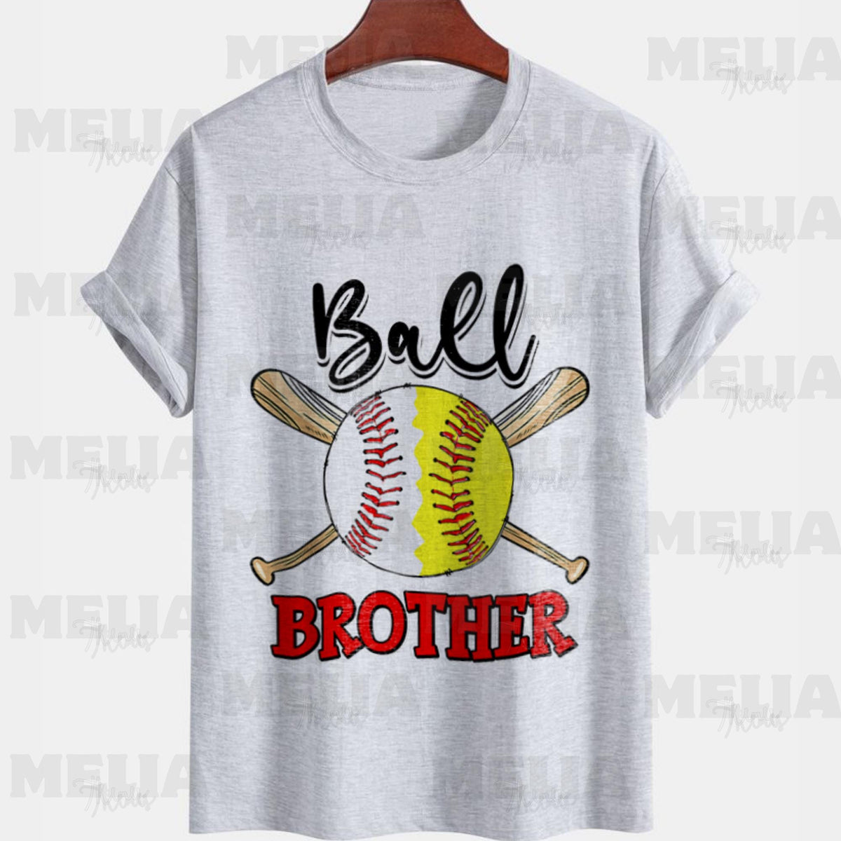Ball Brother Baseball Softball Team Design PNG Digital Download for T Shirts Sublimation Sports Apparel Crafting Graphic Tee – Fan Favorite · Perfect For Daily Wear