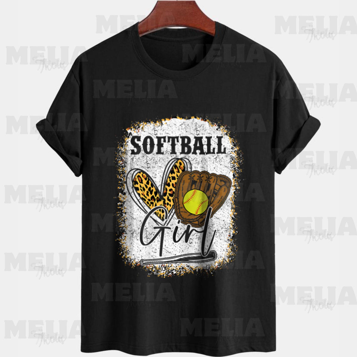 Softball Girls PNG Design for T Shirts Leopard Cheetah Pattern Softball Apparel PNG for Women Girls Perfect Softball Gift Craft PNG Graphic Tee – Aesthetic Look · High-Quality Print