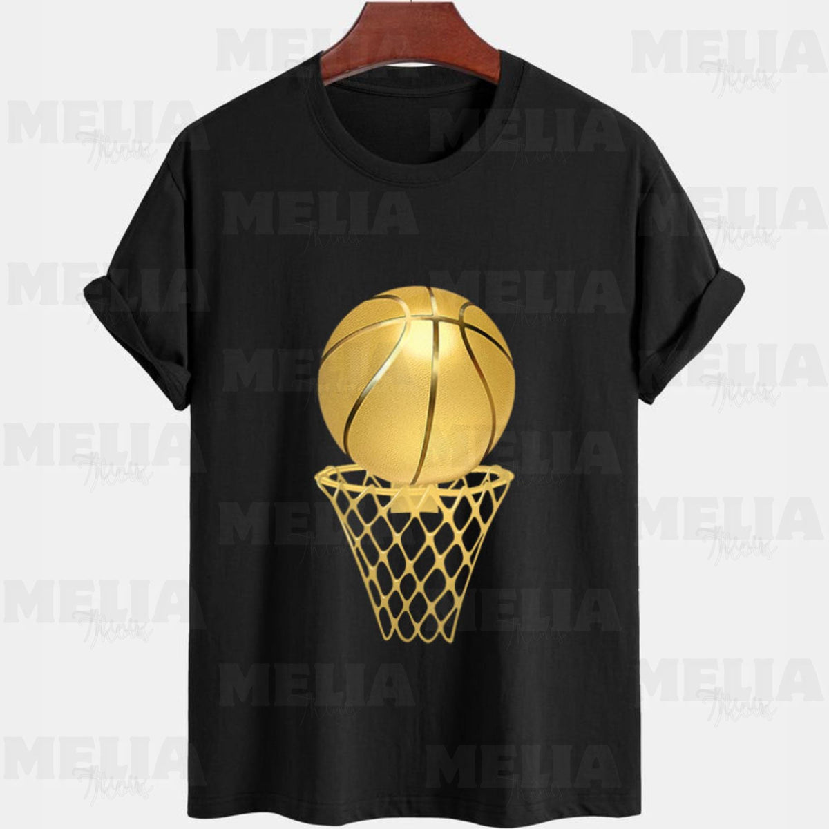 Basketball PNG design for T shirts stickers and accessories sports themed graphic for players and coaches high res digital download Graphic Tee – Cozy Vibes · High-Quality Print