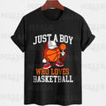 Just A Boy Who Loves Basketball PNG Design for T Shirts Retro Sport Graphic Download Digital Clipart for Kids Adults Instant PNG Graphic Tee – Warm & Stylish · Perfect For Daily Wear