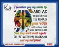 I Promise You With All My Life PNG Husband to a Wife with Wings Memorial Design Memorial Digital Download with Butterflies and Cross Graphic Tee – Everyday Comfort · Top Pick For Any Outfit