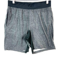 Lululemon The Shorts Large Gray Lined Athletic Workout Graphic Tee – Cozy Vibes · Must-Have Style