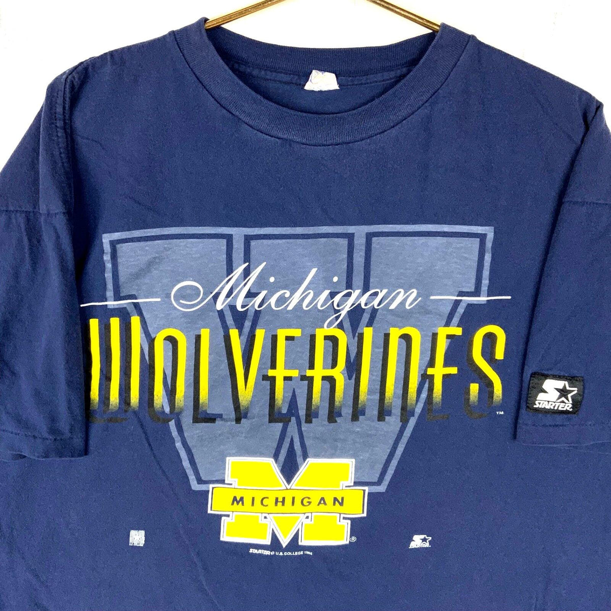 Vintage Michigan Wolverines Starter Tshirt XL Blue Single Stitch 1995 Ncaa 90s Graphic Tee – Feel-Good Design · Top Pick For Any Outfit