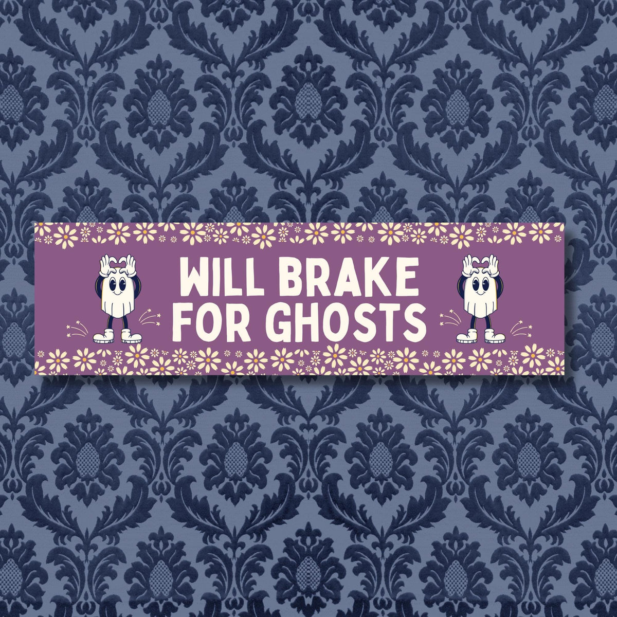 Funny Ghost Lover Bumper Sticker for Spooky Best Friend Who Loves Ghosts Silly Sixteenth Birthday Present for New Driver or Anxious Driver Graphic Tee – Aesthetic Look · Top Pick For Any Outfit