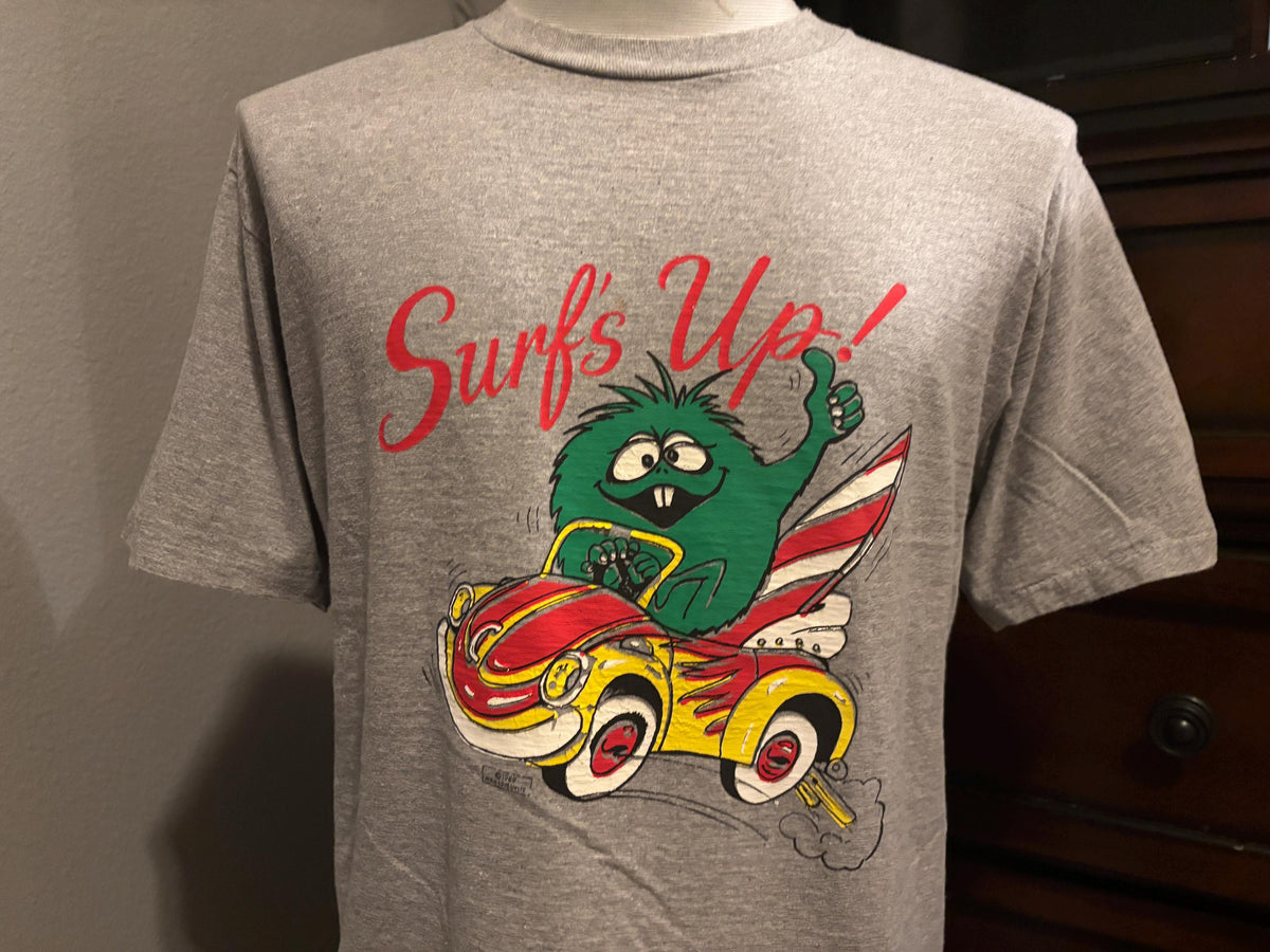 Vintage 9039s Surfs Up Meanie Greenie Beach Vacation Tshirt XL Graphic Tee – Everyday Comfort · Must-Have Style
