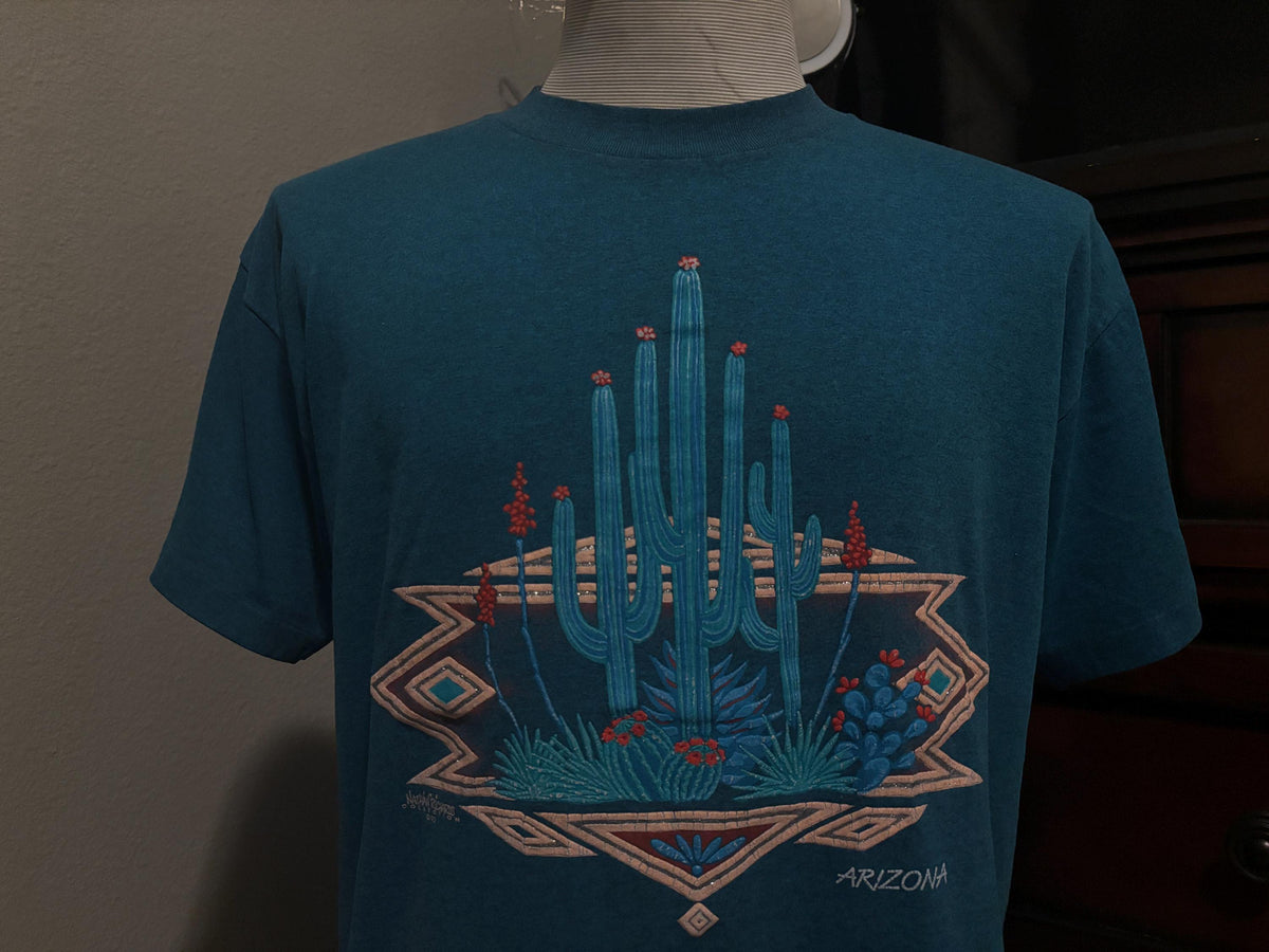 Vintage 9039s Arizona Desert Cactus 1992 United States Tshirt XL Graphic Tee – Bold Style · Trending Graphic Apparel