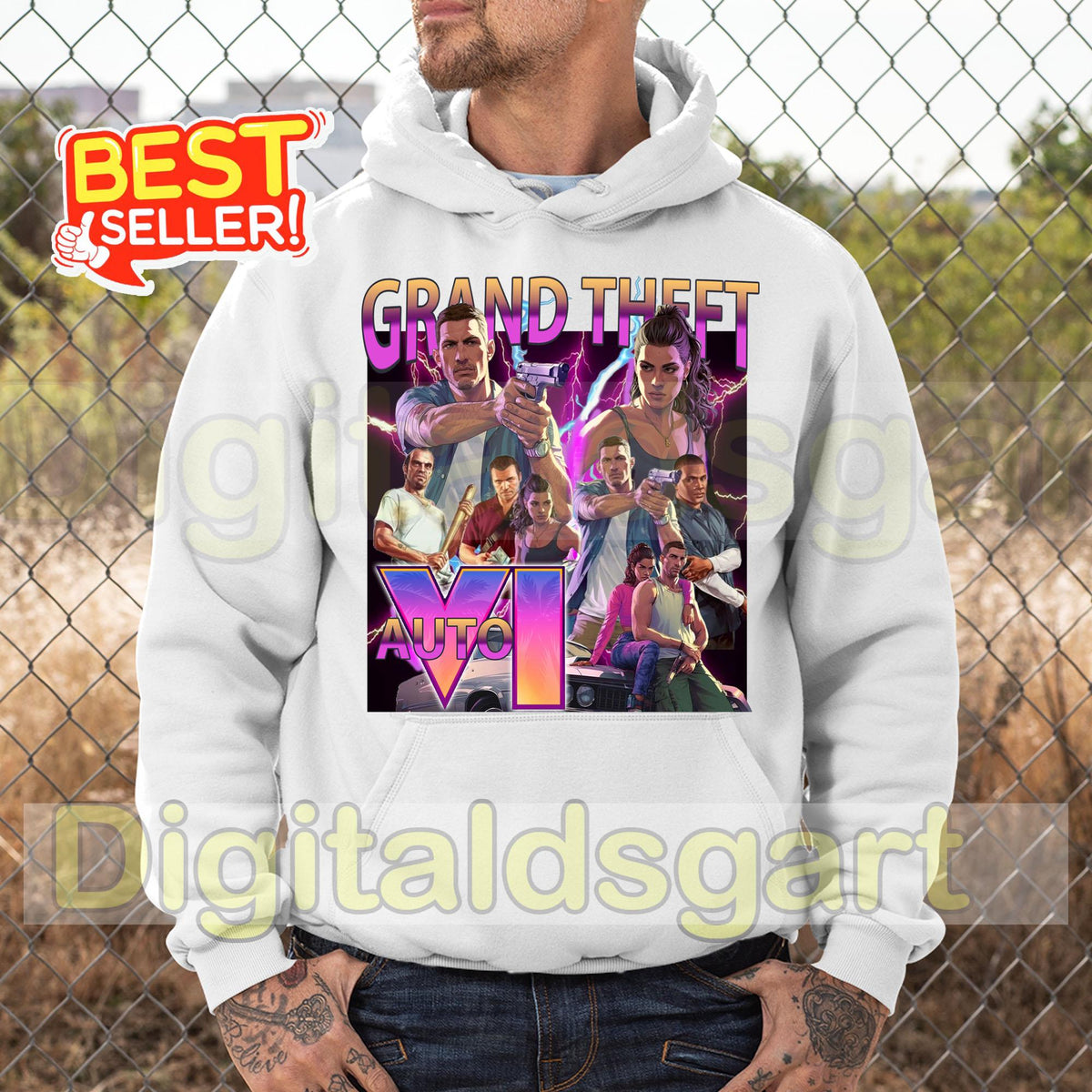 Limited GTA 6 Theme Hoodie Unisex Gaming Hoodie Retro Vice City Graphic Tee Streetwear Aesthetic Gamer Gift Summer Vaporwave Hoodie Hoodie – Cozy Vibes · Must-Have Style