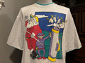 Vintage 9039s Santa Claus Going Golfing Funny Christmas Tshirt XL Graphic Tee – Premium Graphic · Great Gift For Fans