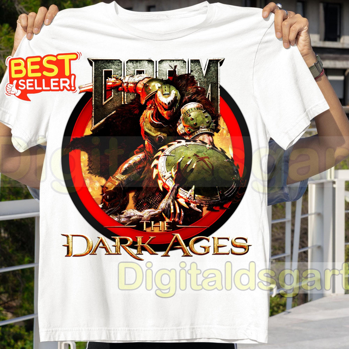 Top Game DOOM The Dark Ages T Shirt Medieval DOOM Shirt Gamer Shirt for Men DOOM Eternal Retro Style Shirt Video Game Streetwear Graphic Tee – Cozy Vibes · Must-Have Style