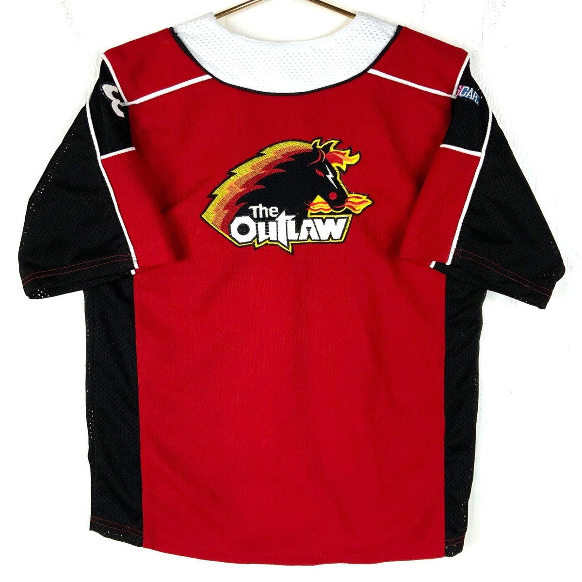 Vintage Nascar Racing Jersey Large Red Button Up The Outlaw Dale Earnhardt Jr Jersey – Aesthetic Look · Must-Have Style
