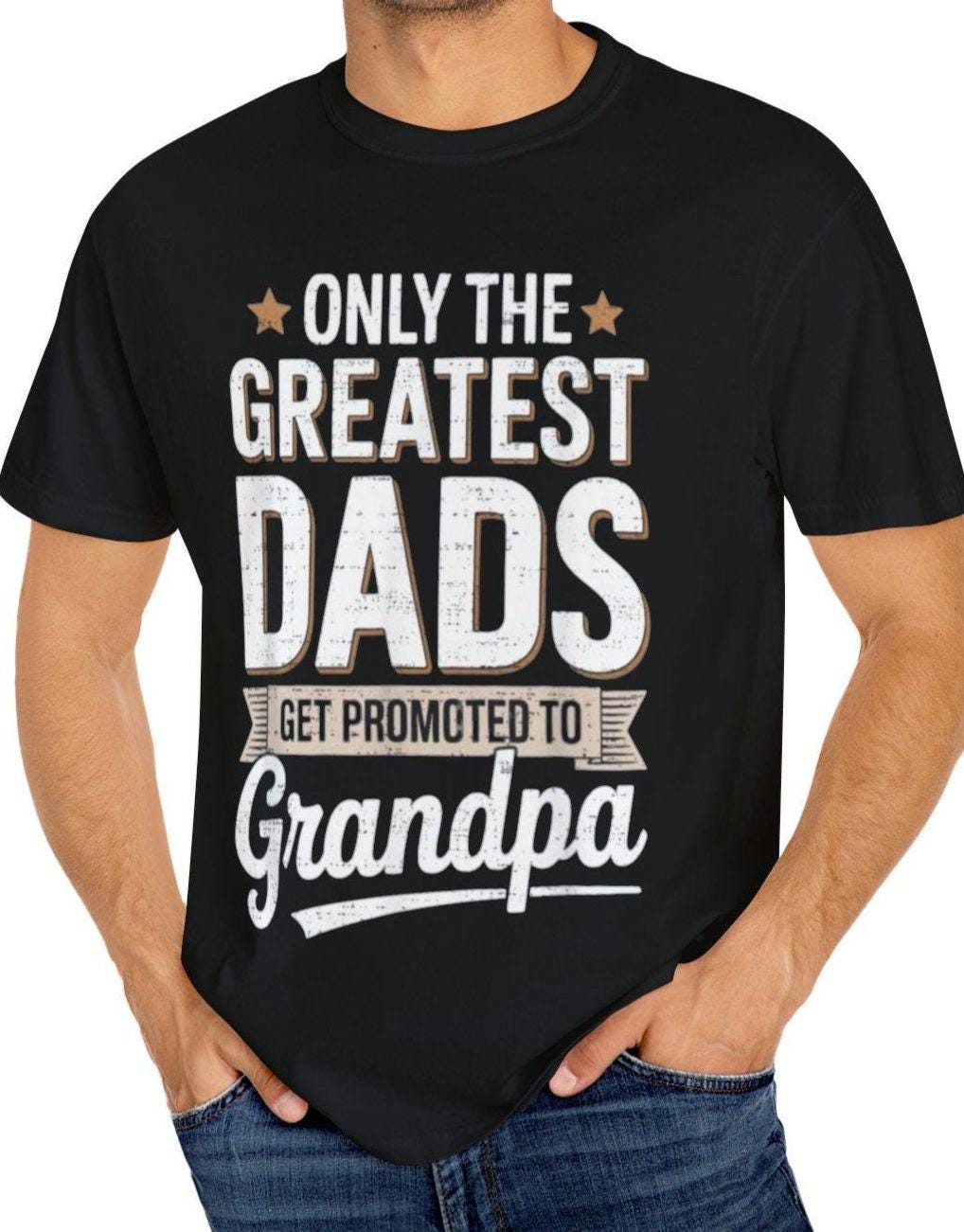 Best Dad Gets Promoted To Grandpa tshirt Father39s Day Gift Family Reunion Shirt Dad to Grandpa Celebration Top comfort color shirt Graphic Tee – Fan Favorite · Must-Have Style