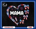 A Mothers Love Is Forever 4th Of July Personalized PNG Gigi Nana Mama Mimi Png Kids Name 4th Of July Independence Day Png America Png Graphic Tee – Warm & Stylish · Must-Have Style