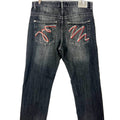 Vintage Y2K Koman Denim Jean 36x34 Back Baggy Embroidered Tote Bag – Soft Feel · Perfect For Daily Wear