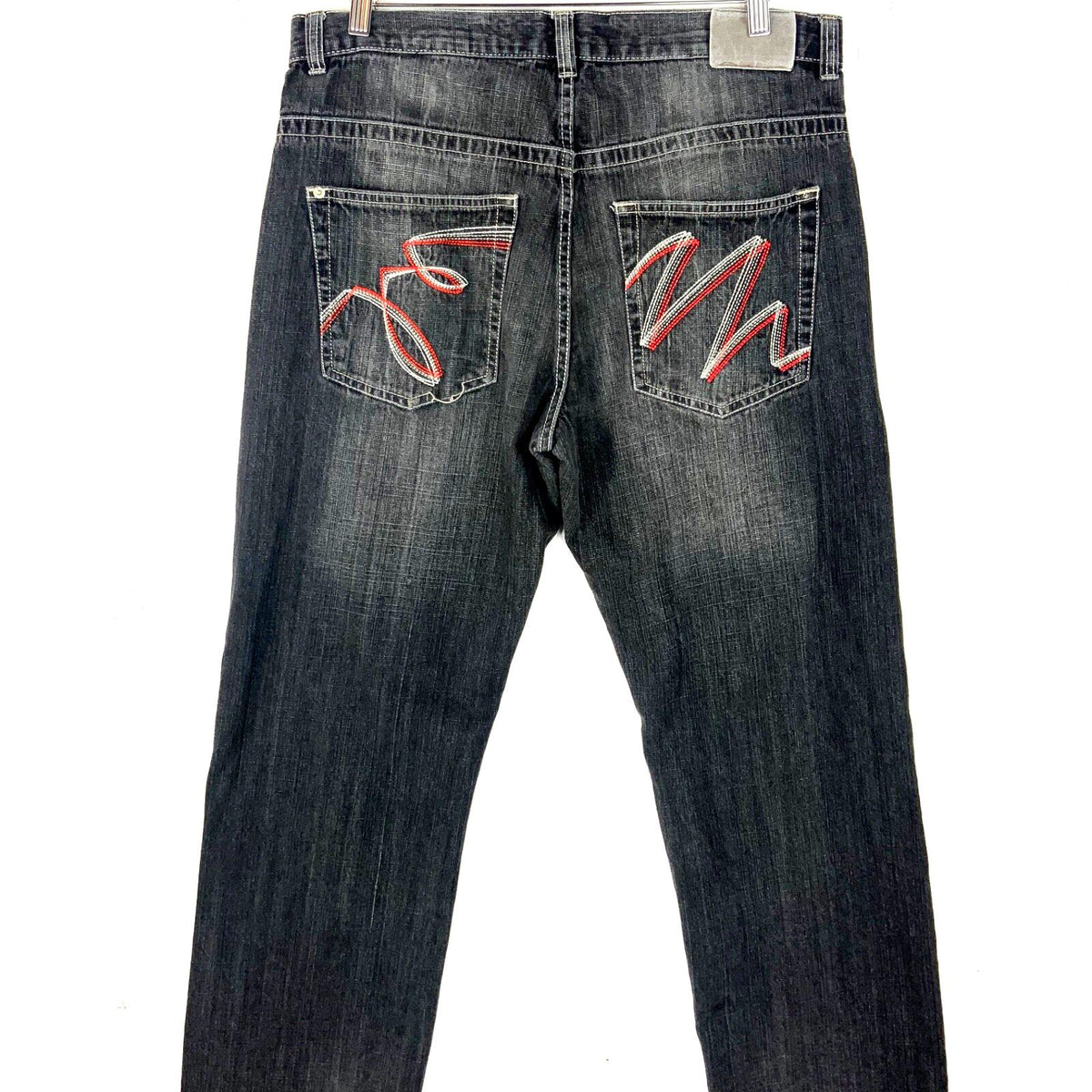 Vintage Y2K Koman Denim Jean 36x34 Back Baggy Embroidered Tote Bag – Soft Feel · Perfect For Daily Wear