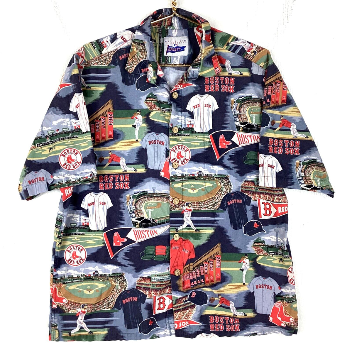 Boston Red Sox Hawaiian Shirt Size Large Multicolor Reyn Spooner Mlb Graphic Tee – Everyday Comfort · High-Quality Print