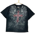 Mma Elite TShirt Size XL Black Double Sided Grunge Big Cross Skull Y2K Graphic Tee – Easygoing Wear · High-Quality Print