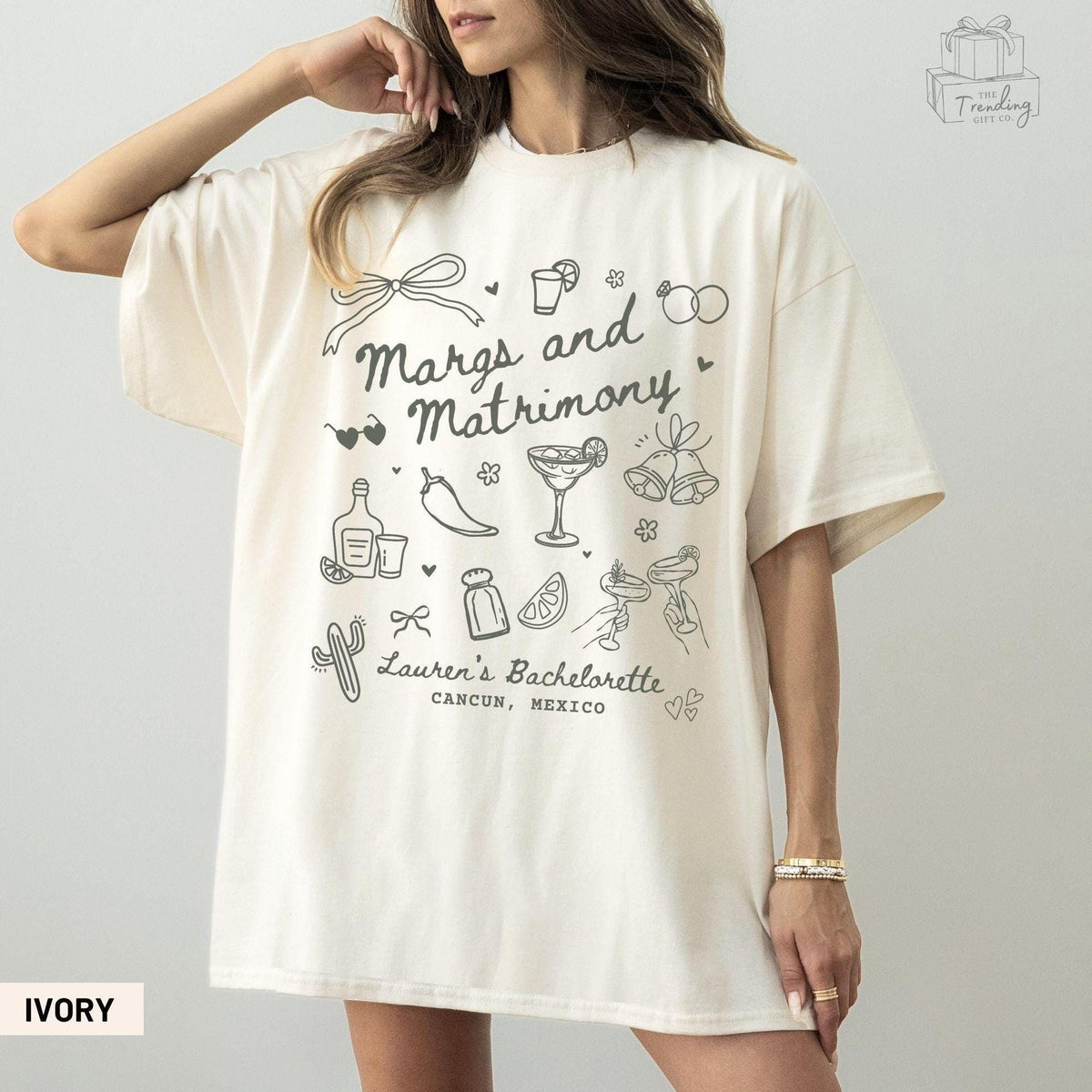 Margs and Matrimony Bachelorette Shirt Custom Beach Bridal Party TShirt Mexico Girls Trip Tees Cabo San Lucas Luxury Tropical Bach Merch Graphic Tee – Feel-Good Design · Great Gift For Fans