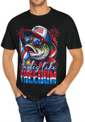 Patriotic Freedom Fish T Shirt Unisex Garment Dyed Tee for Independence DayFishing Trips comfort color shirt 4th of July Shirt USA Tee Graphic Tee – Warm & Stylish · Must-Have Style