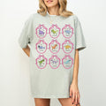 Dinosaur Lover Tee Shirt with Cute Coquette Ribbons and Retro Aesthetic Stars Cute Birthday Gift Cozy Animal Lover Paleontologist Tee Graphic Tee – Soft Feel · Top Pick For Any Outfit