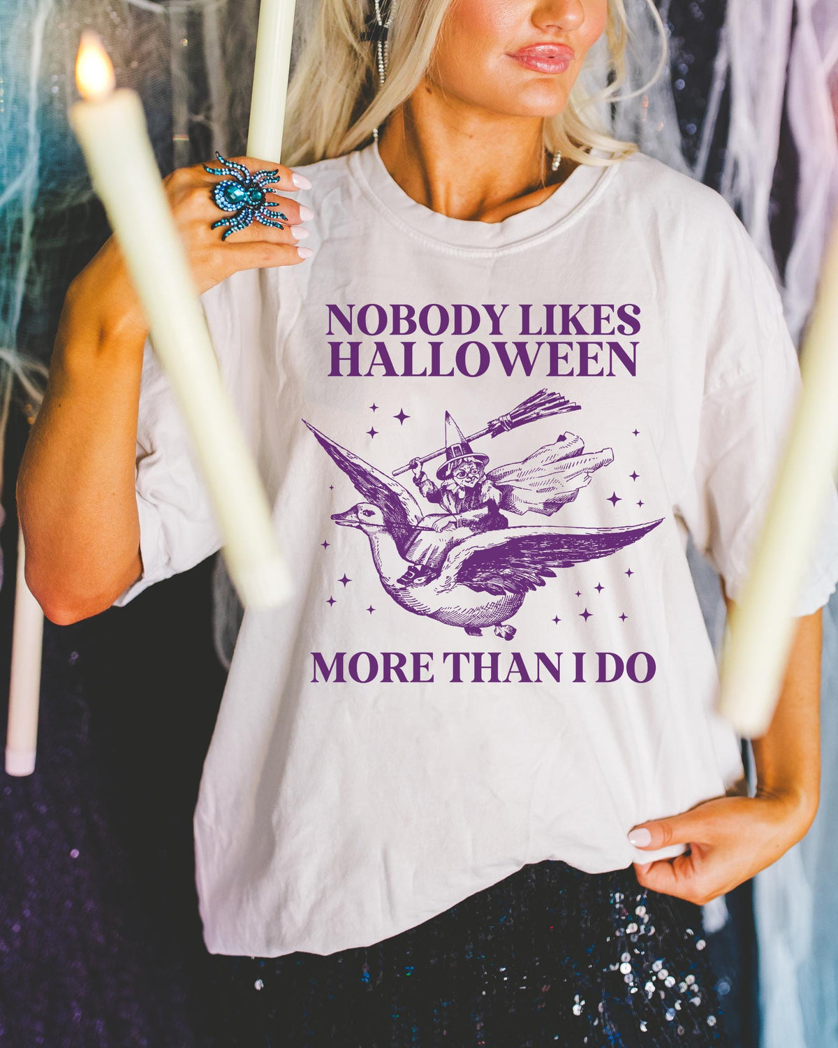 Witchy Halloween Tee Shirt Stars Funny Saying Silly Goose TShirt for Spooky Season Cute Retro Aesthetic Halloween Tee for Animal Lover Graphic Tee – Premium Graphic · Trending Graphic Apparel