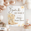 Boots and Bubbly Wildflower Banner Bridal Shower SignWestern Wedding TapestryCustom Bachelorette Welcome Sign Champagne Themed Bach Decor Graphic Tee – Soft Feel · Trending Graphic Apparel